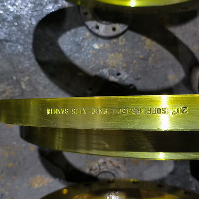 chất lượng  Slip On ANSI Pipe Flange Yellow Painting SCH5s-SCH160 Wall Thickness nhà máy